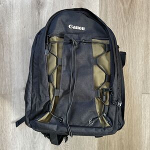 Canon 200EG Deluxe Camera Bag BackPack Olive Green Black w/ Inserts Dividers